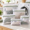zyqverul Fine-Mesh Laundry Bag Set — laundry room setting