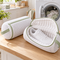 zyqverul Padded Mesh Shoe Wash Bag — laundry room setting