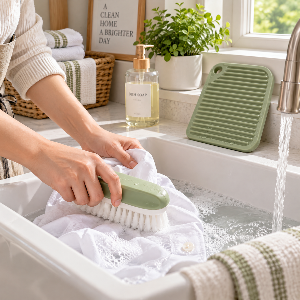 zyqverul Laundry Brush & Scrub Board Set — everyday use