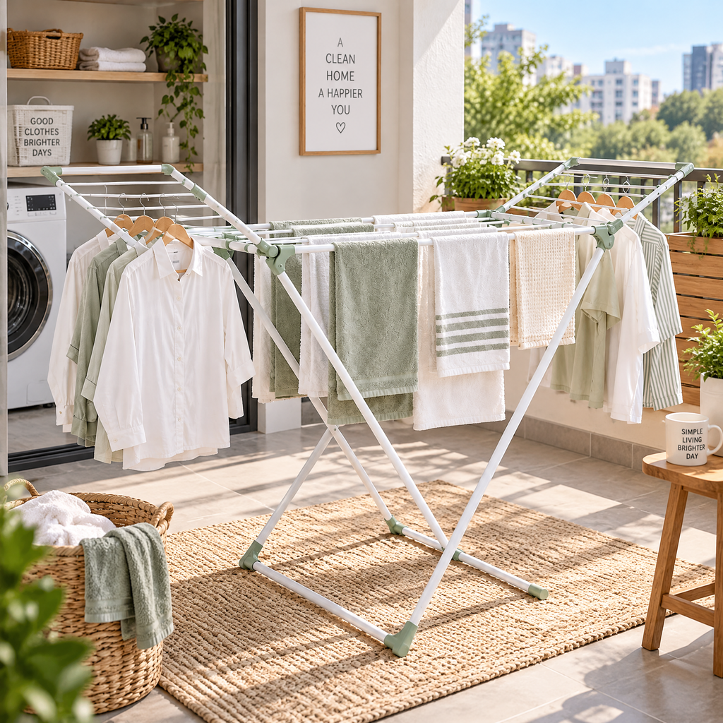 zyqverul Folding Winged Drying Rack — everyday use